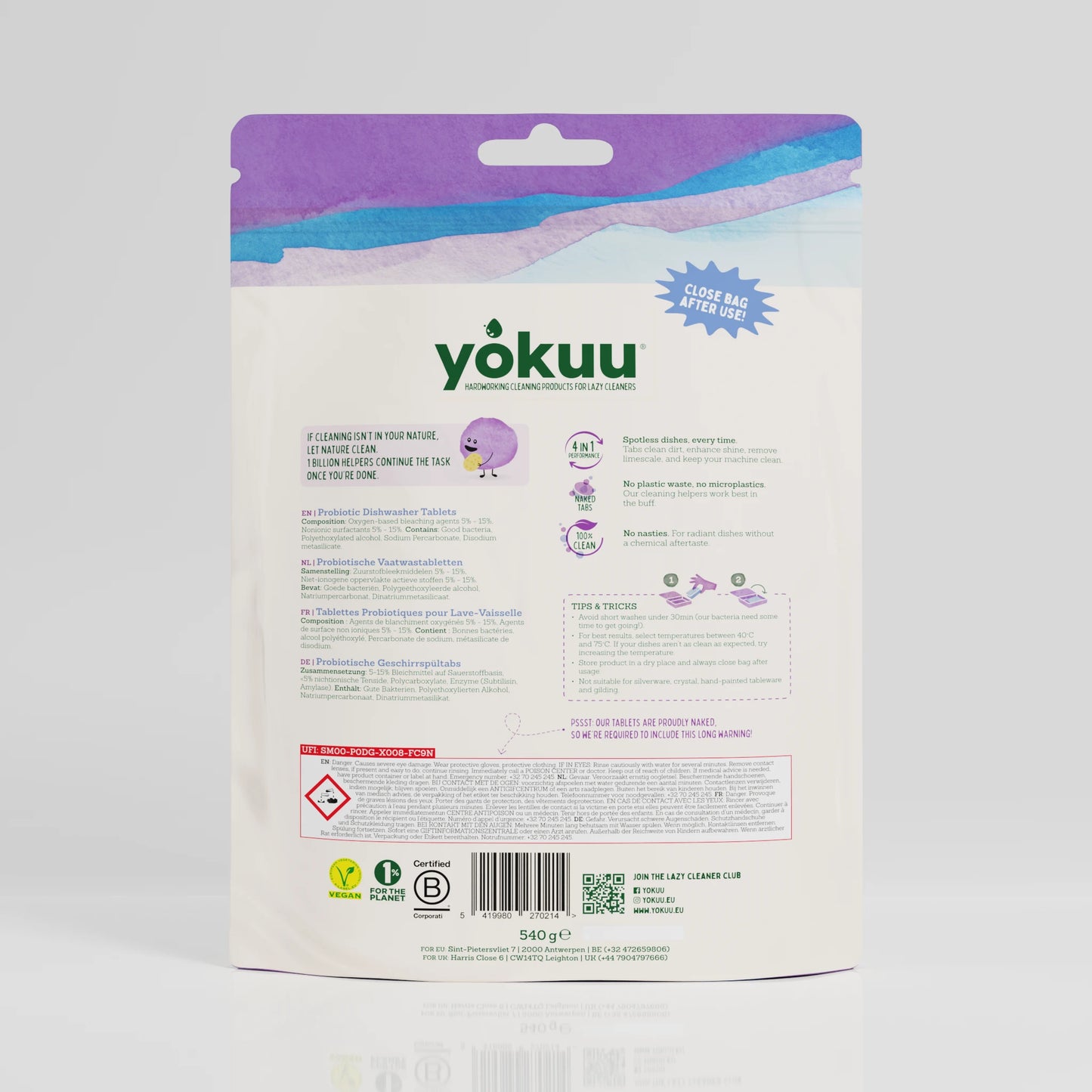 Tabletten für Geschirrspüler