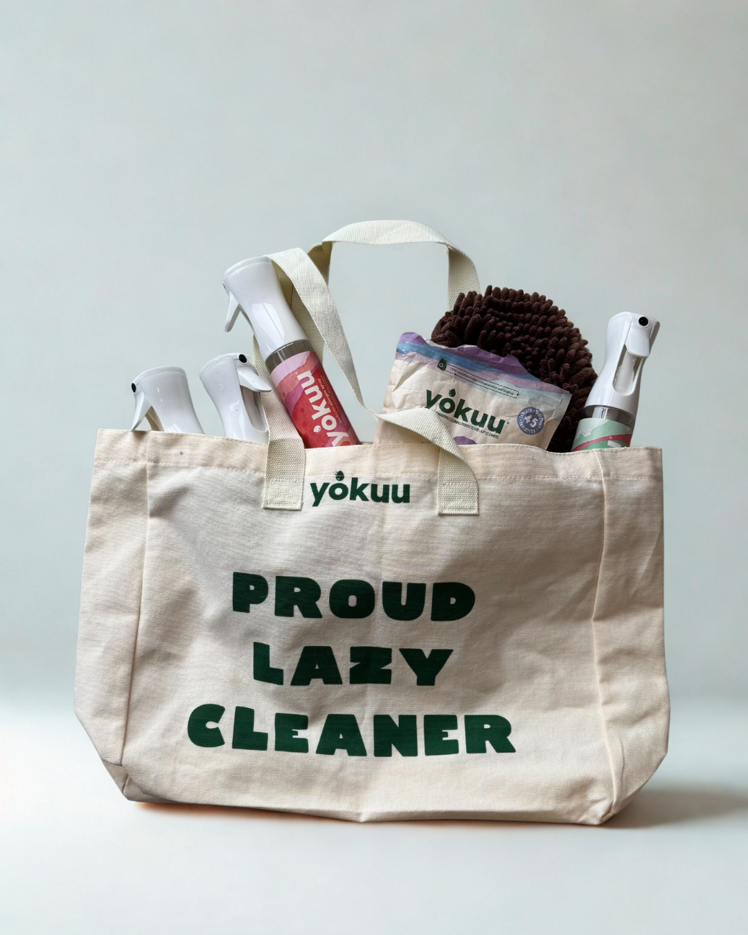 Tote Bag "Proud Lazy Cleaner"